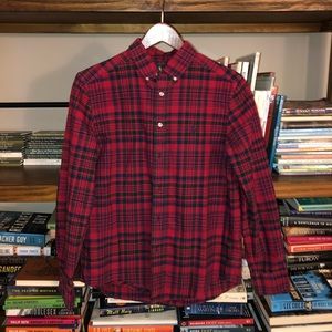 Ralph Lauren Boys Plaid Button Down L EUC